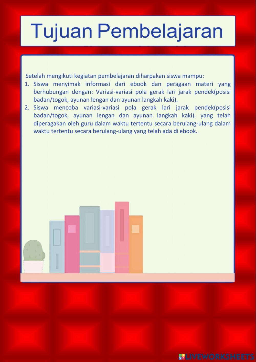 LKPD Lari Jarak Pendek Kelas IV SD-MI