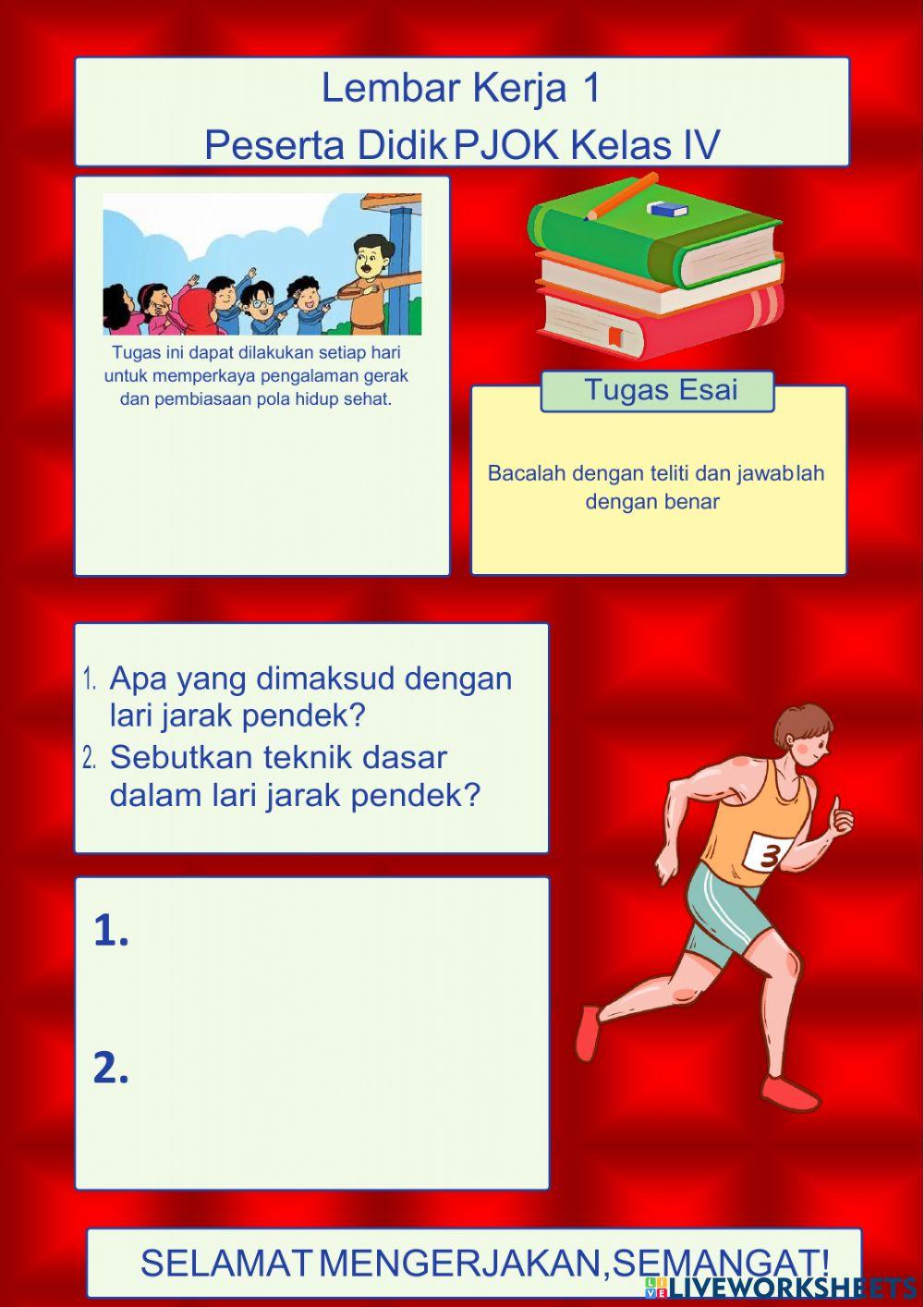 LKPD Lari Jarak Pendek Kelas IV SD-MI