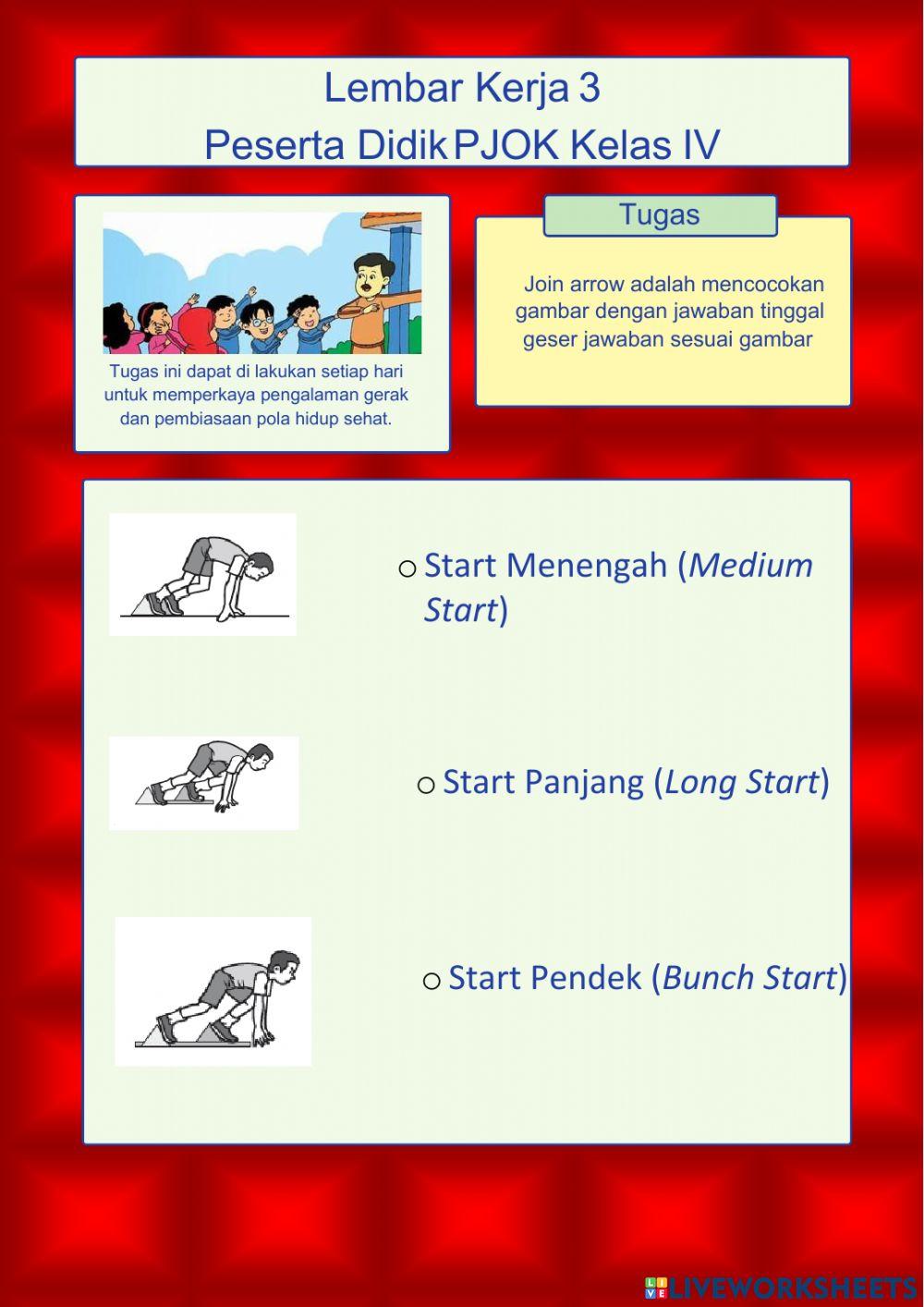 LKPD Lari Jarak Pendek Kelas IV SD-MI