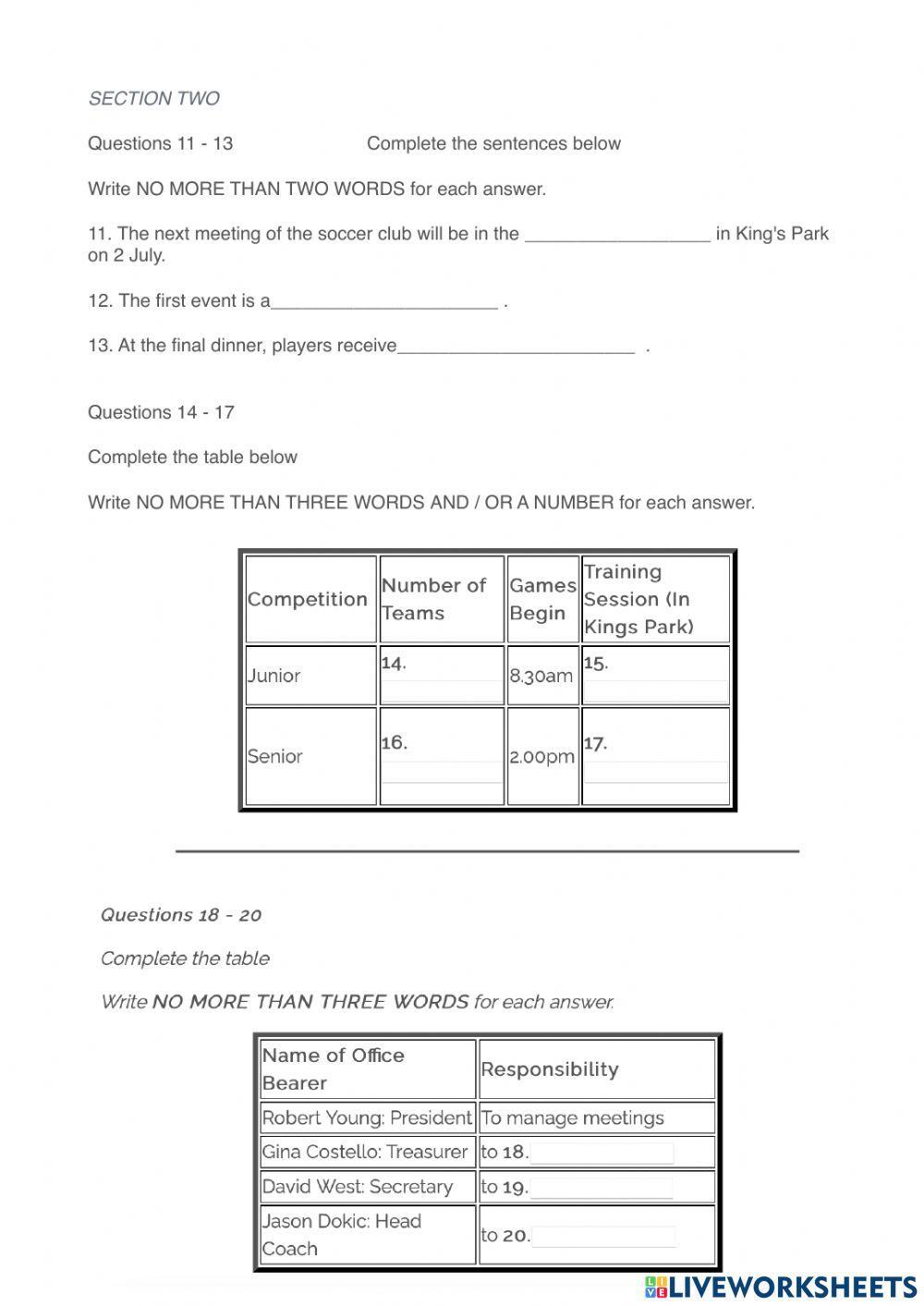 Listening IELTS Mock Test
