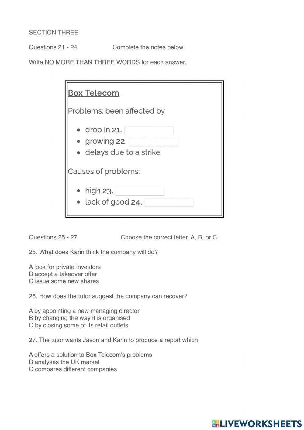 Listening IELTS Mock Test