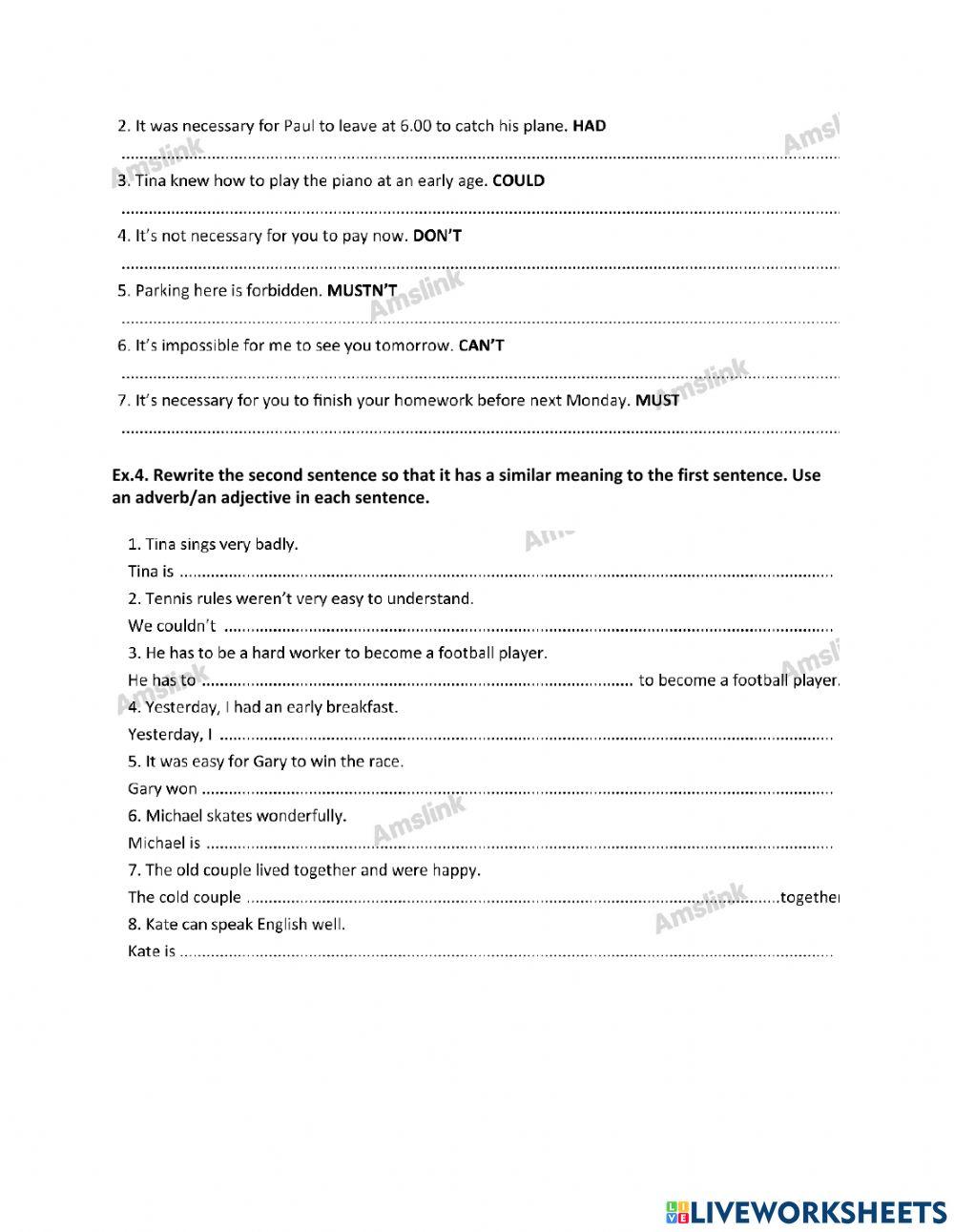 Must-have to- adverbs