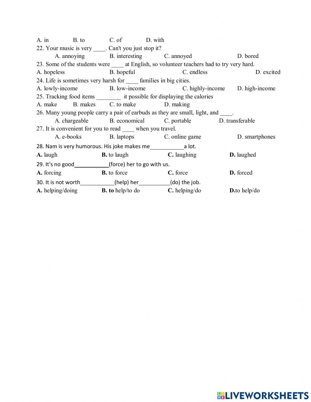 E10 - practice test 2