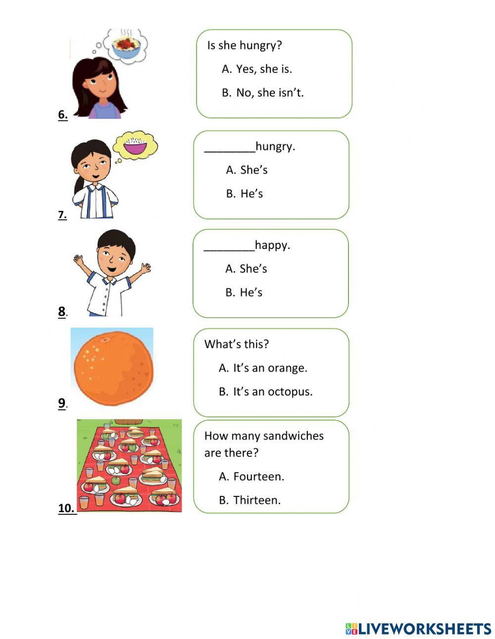 G2 Read and choose the best answer