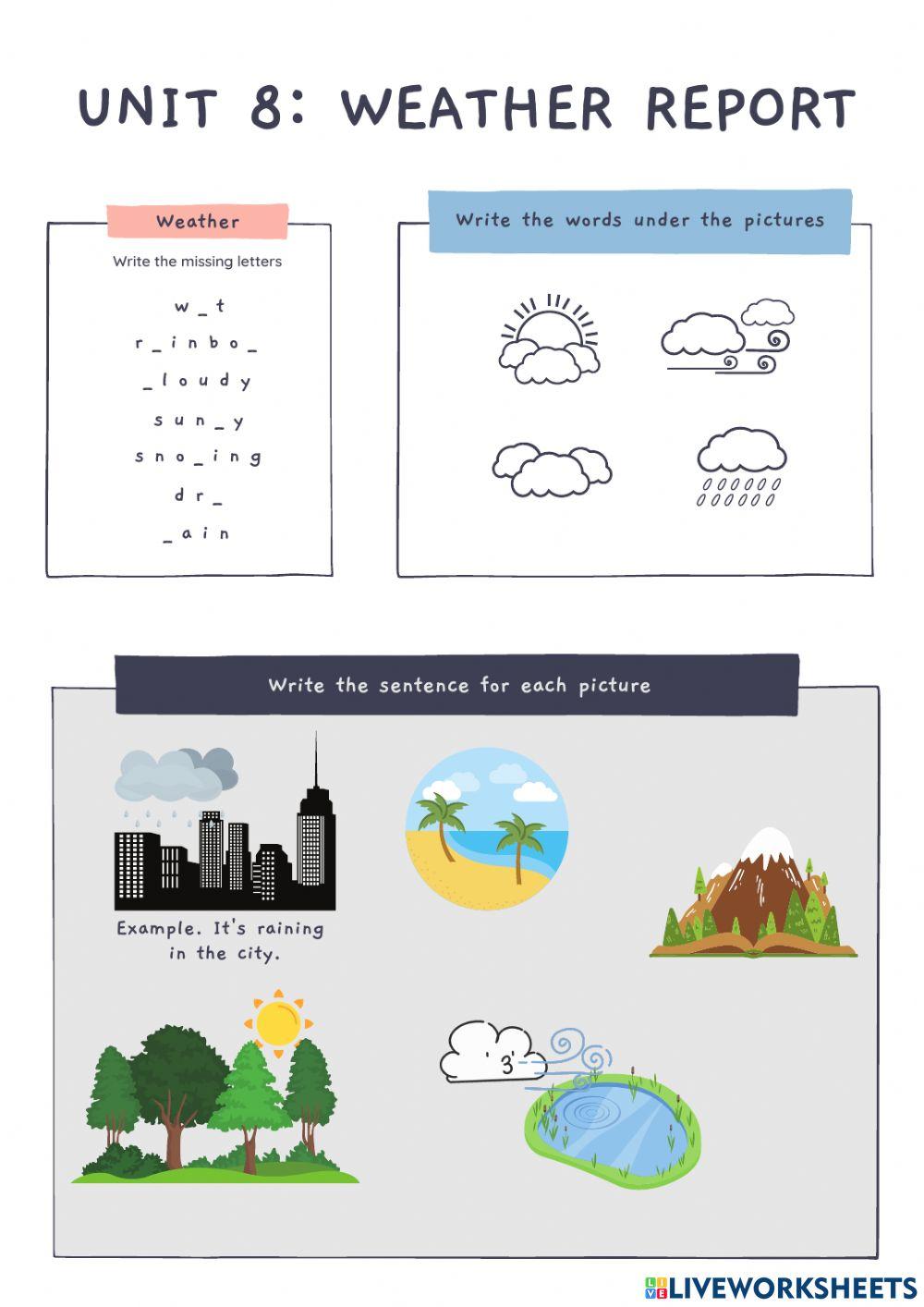 KidsBox 3 Unit 8 Weather Report