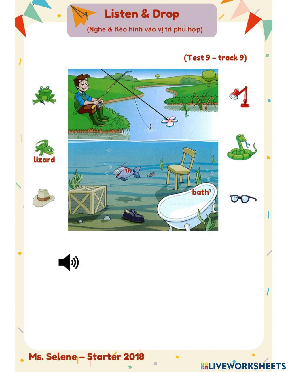 Starters 2018 - Test 9.3 - Listening - Part 1 (full)