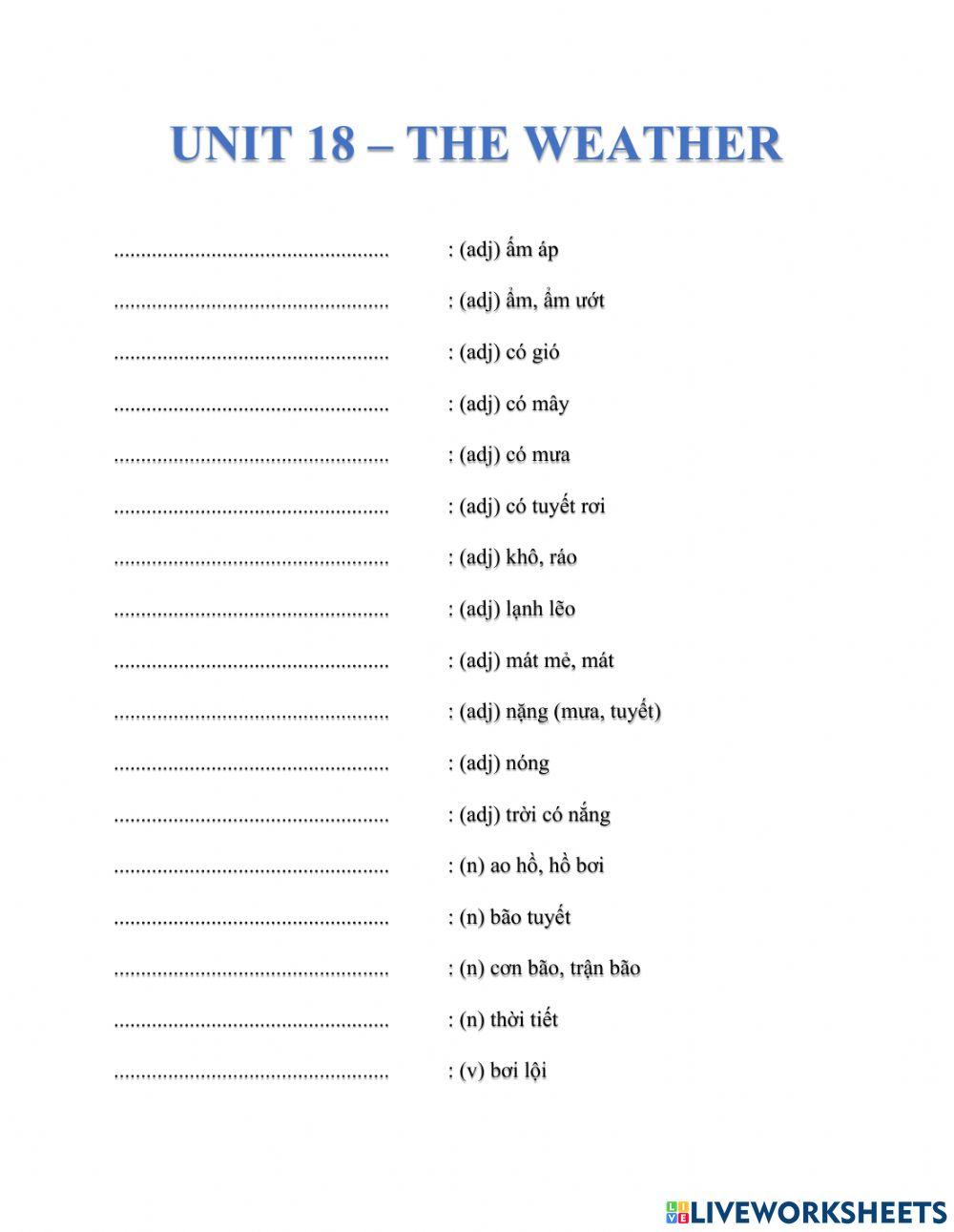 Unit 18 - tastics basic