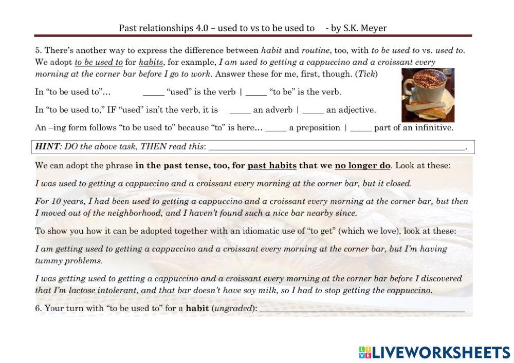 SMT-PAST-used to vs to be used to