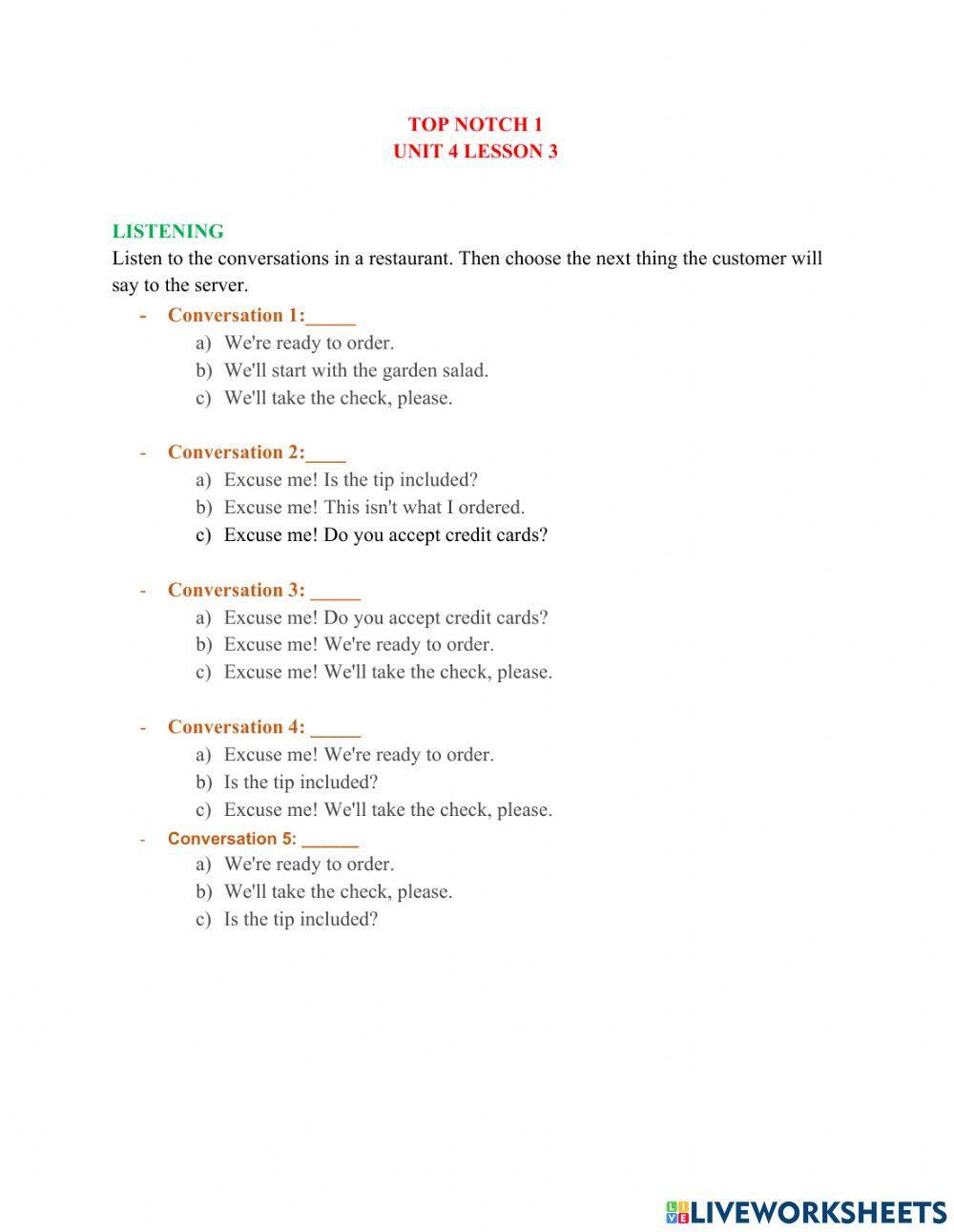 Tn1-u4l3-extra listening