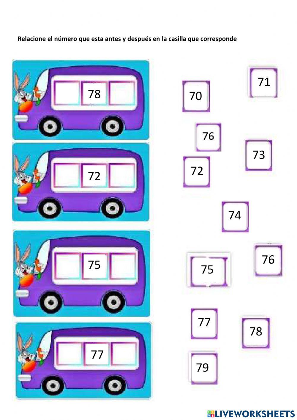 Actividad antes, después de la familia del 70