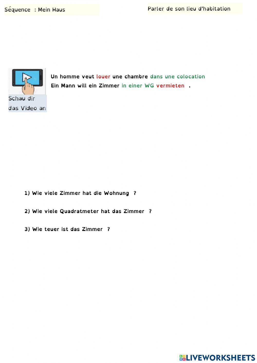 Ein Zimmer vermieten