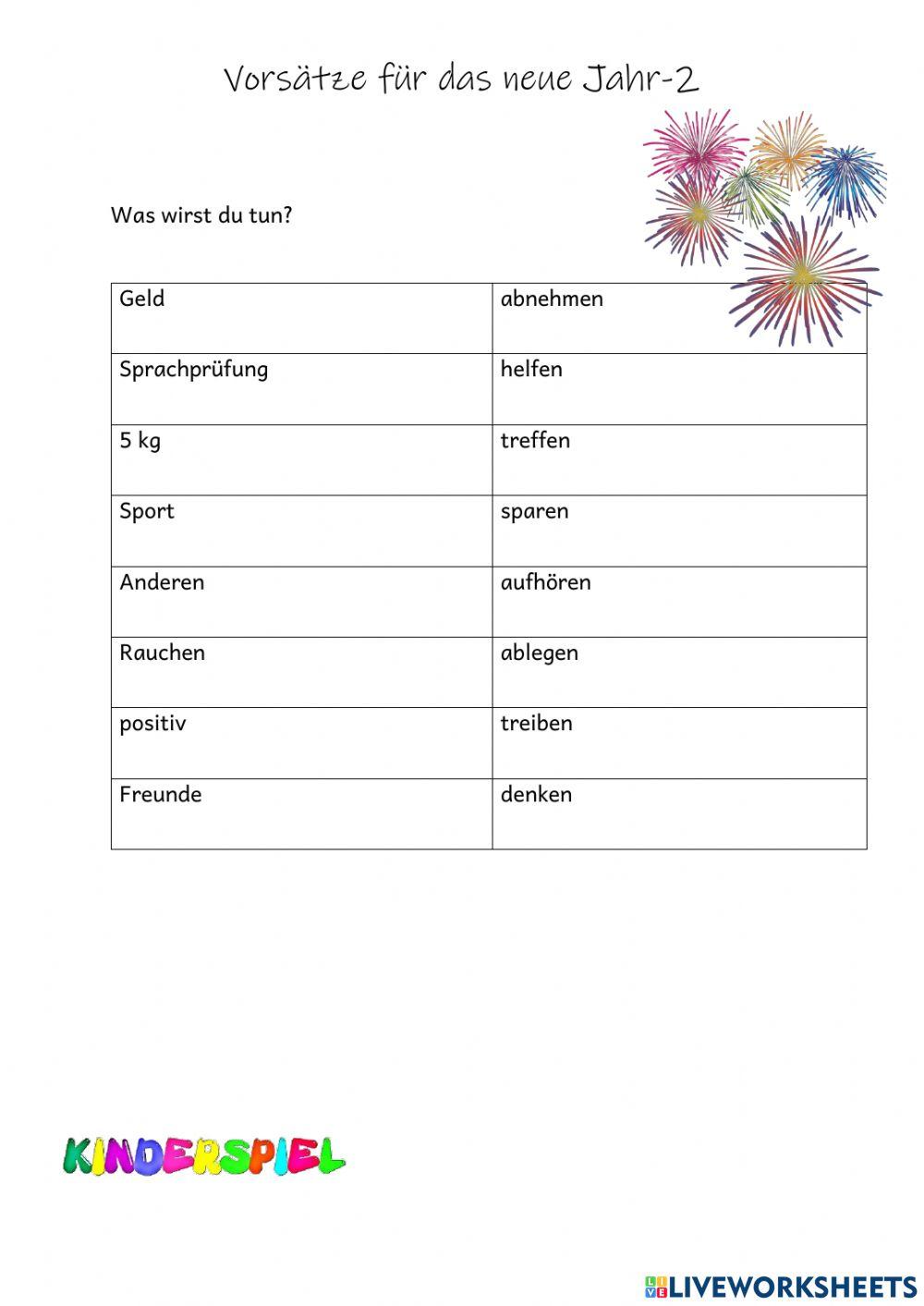 Vorsätze für das neue Jahr-2