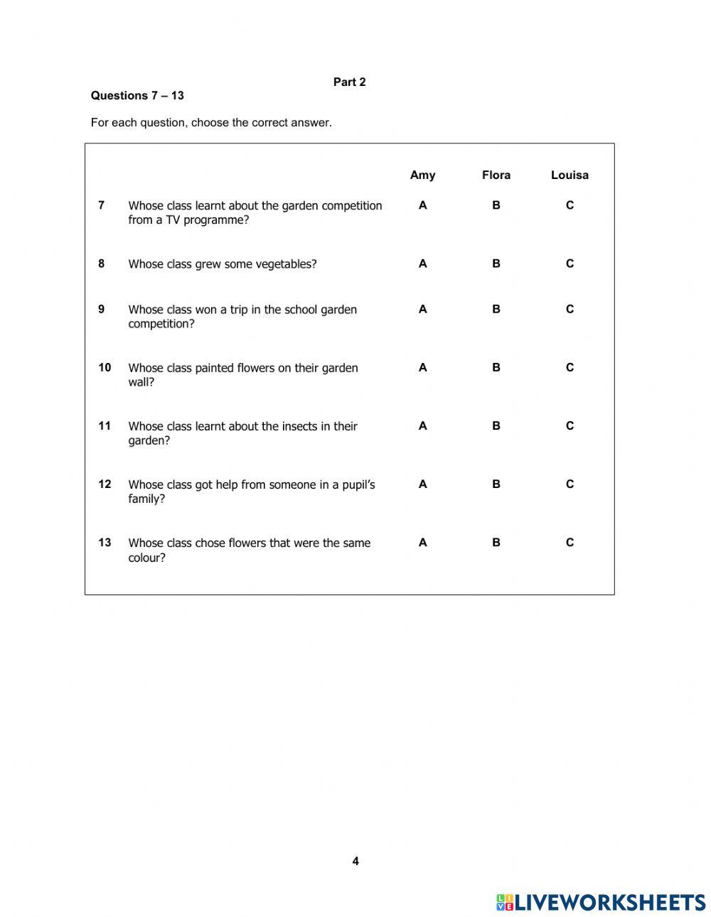 A2 Reading and Writing VL 2