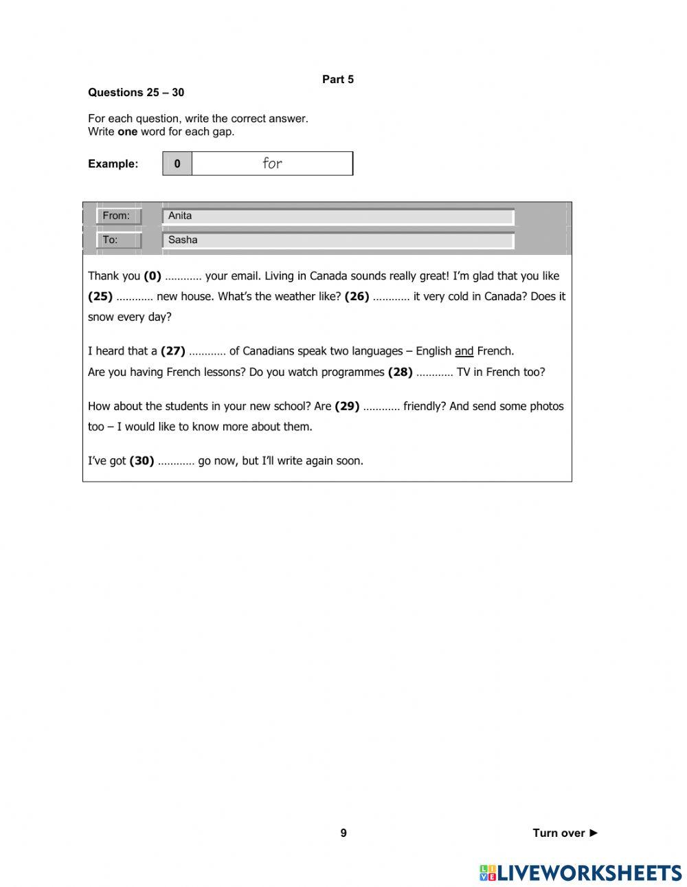 A2 Reading and Writing VL 2