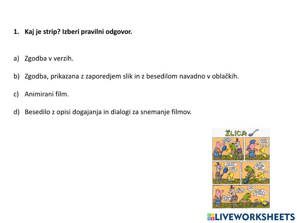Stripovski kviz Stripovski kviz