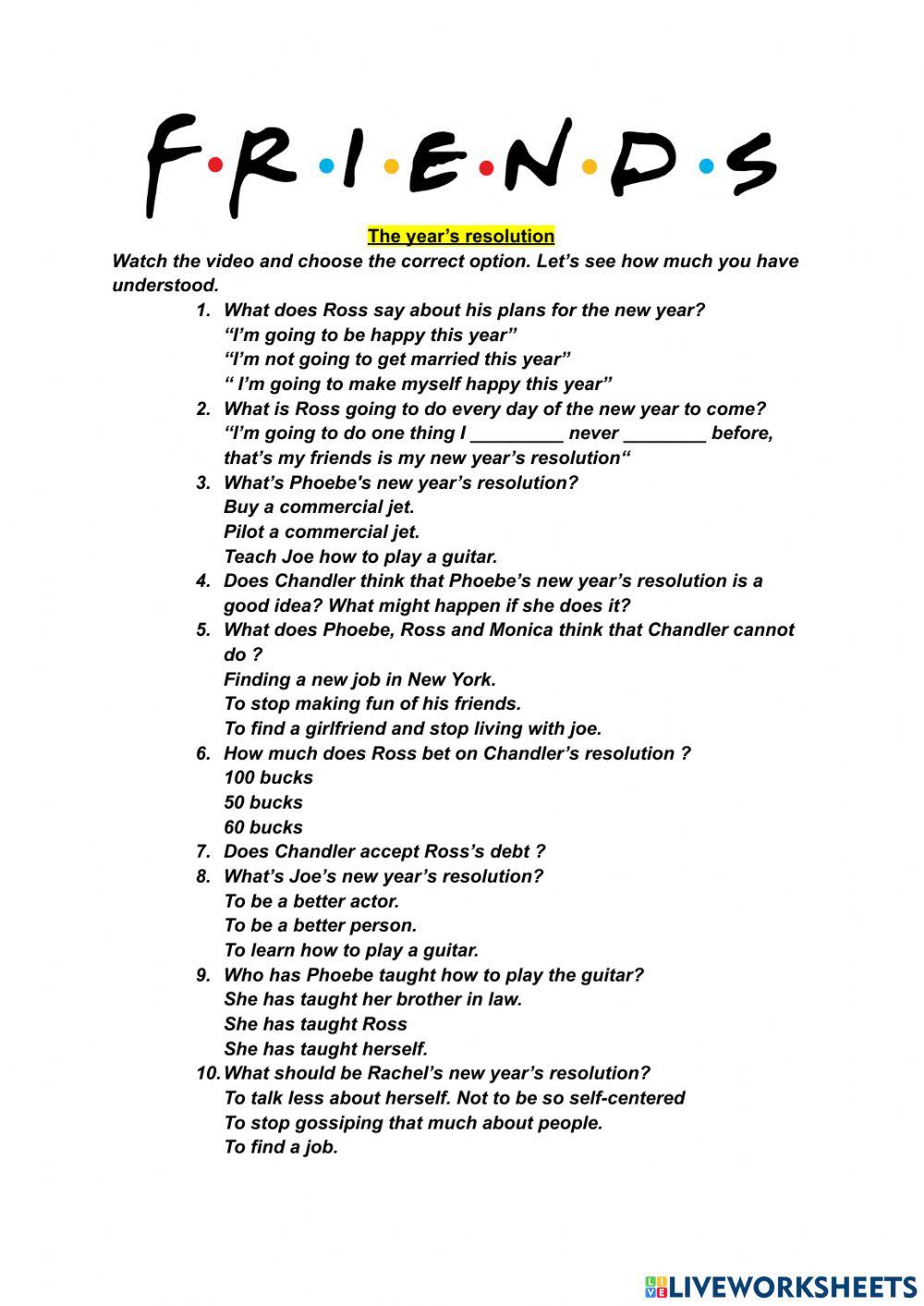 The year's resolution