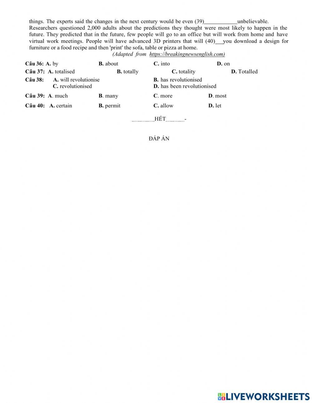Bee English - First Term Grade 12