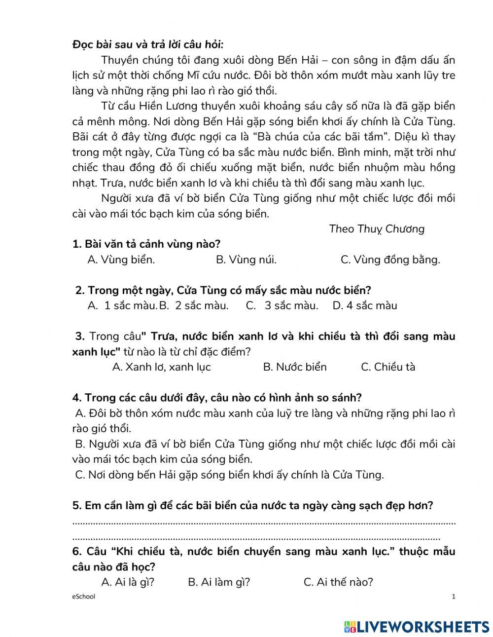 Tieng viet de 2 Tieng viet de 2