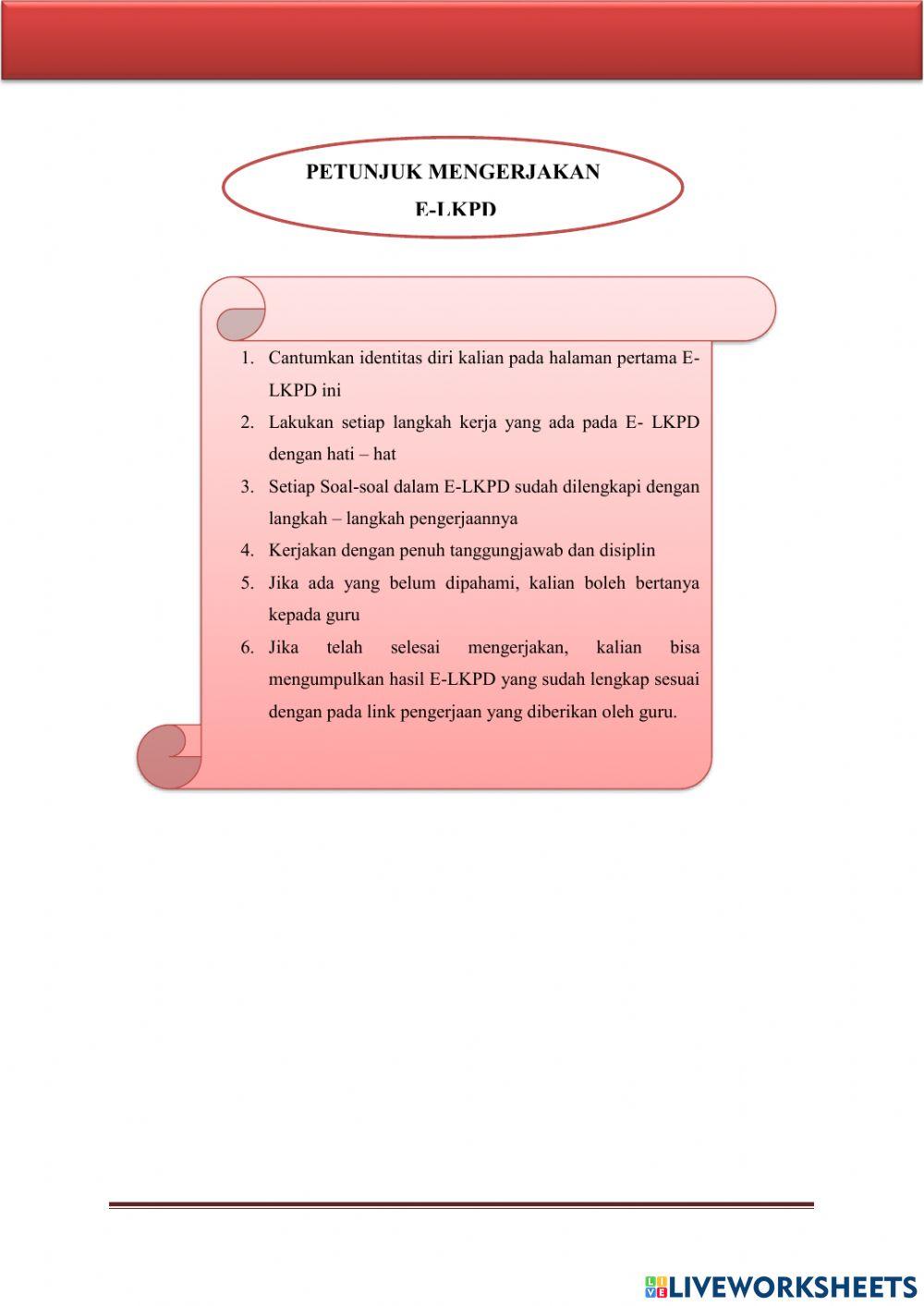 E-LKPD Materi Pelaku Ekonomi Dalam Kegiatan Ekonomi