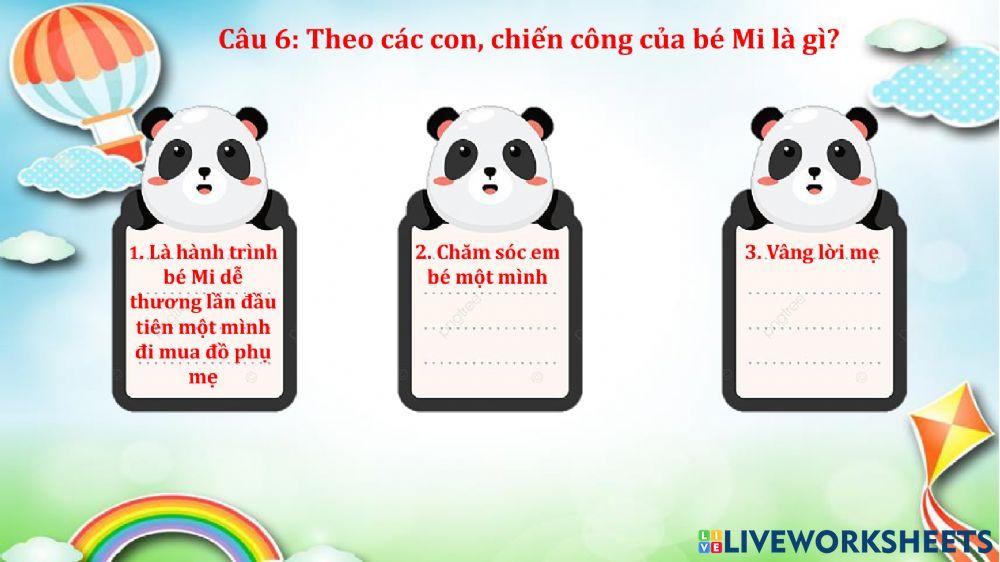 Chiến công đầu tiên của bé Mi