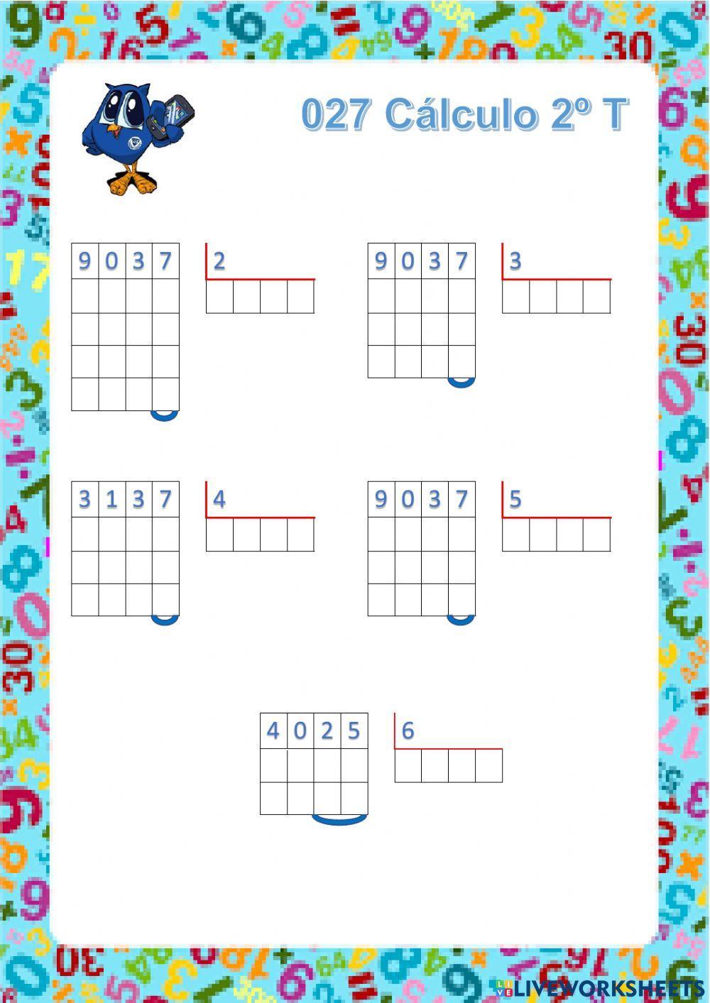 027 CÁLCULO 2º Trimestre