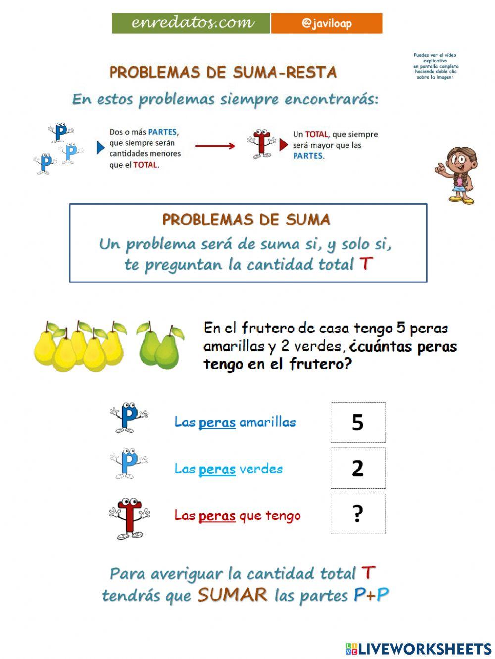 Problemas de suma javiloap