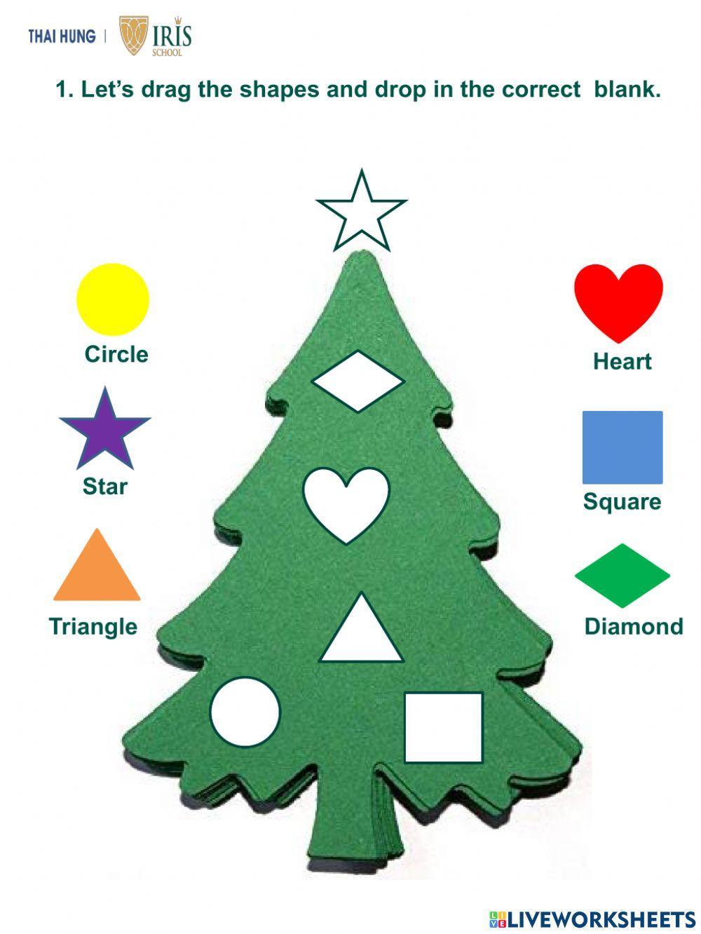 Worksheet about Shapes for Kids