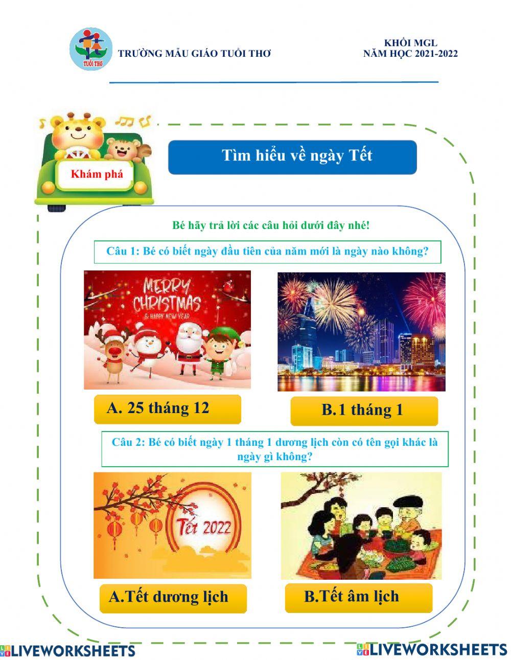 Khám phá về ngày Tết