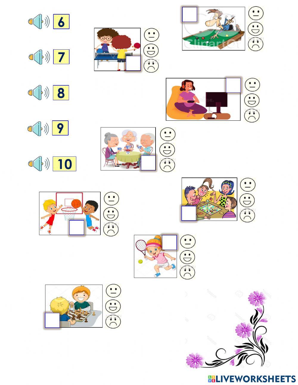 Likes and Dislikes (Hobbies & Fun activities)