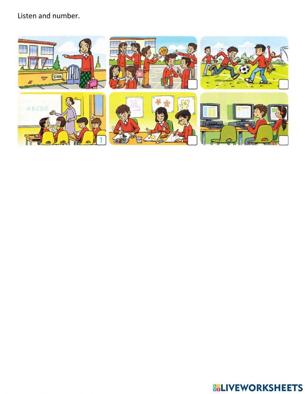 At our school.FF2. (pg. 38.,40., 41.)