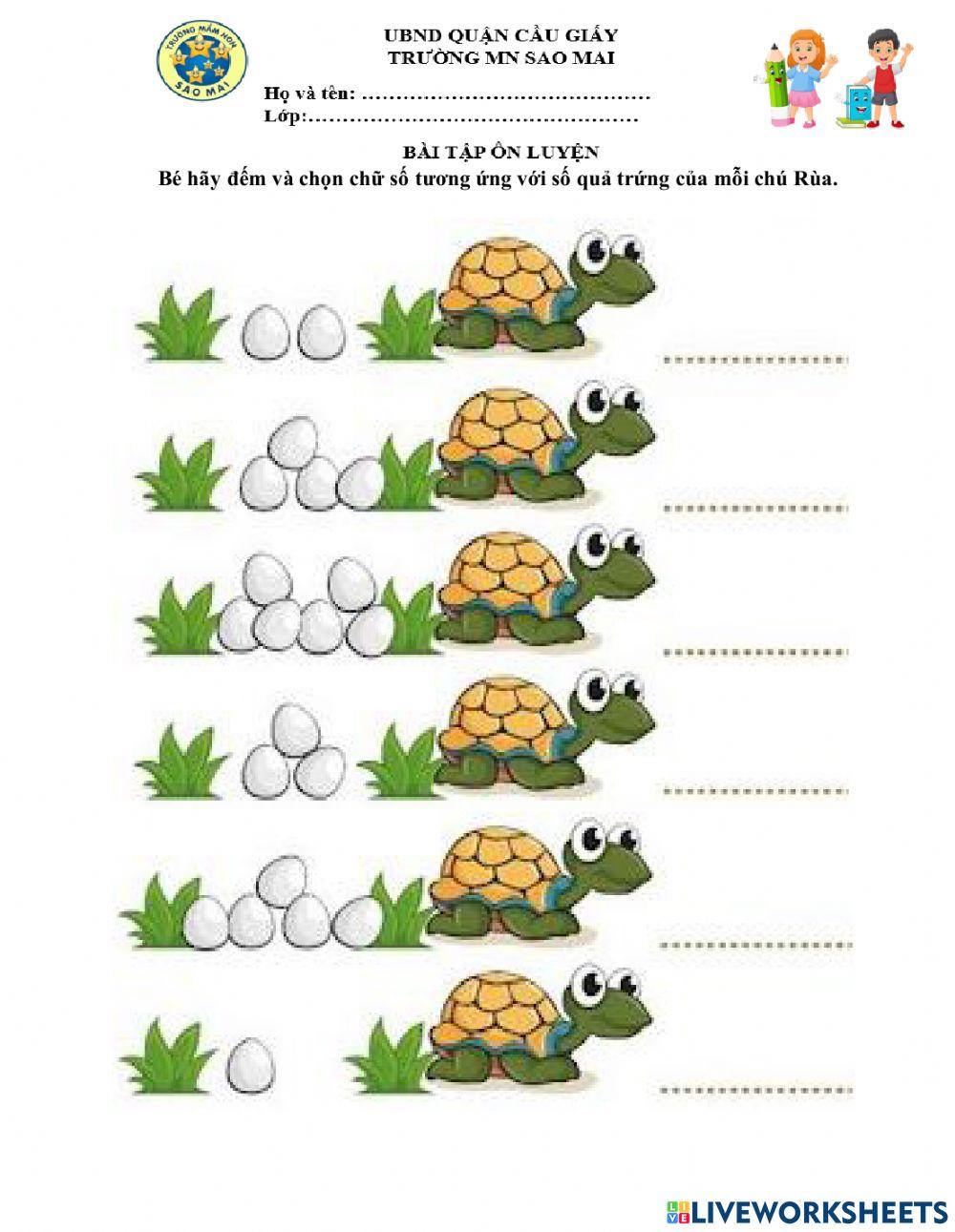 Đếm và tìm chữ số tương ứng