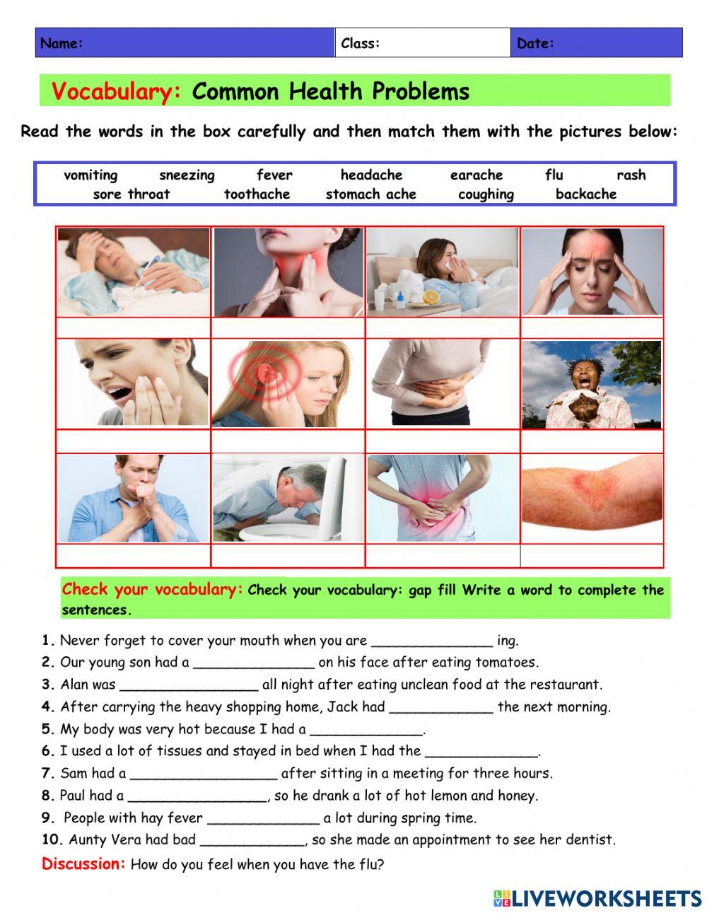 vocabulary-common-health-problems-information-gap-activities-picture-dictionaries-133923