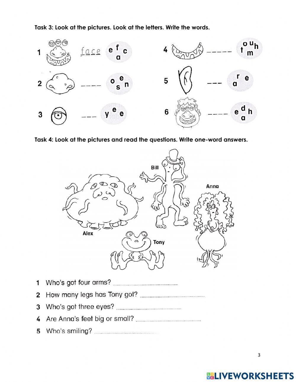 CGE2-Starters: The Body & The Face