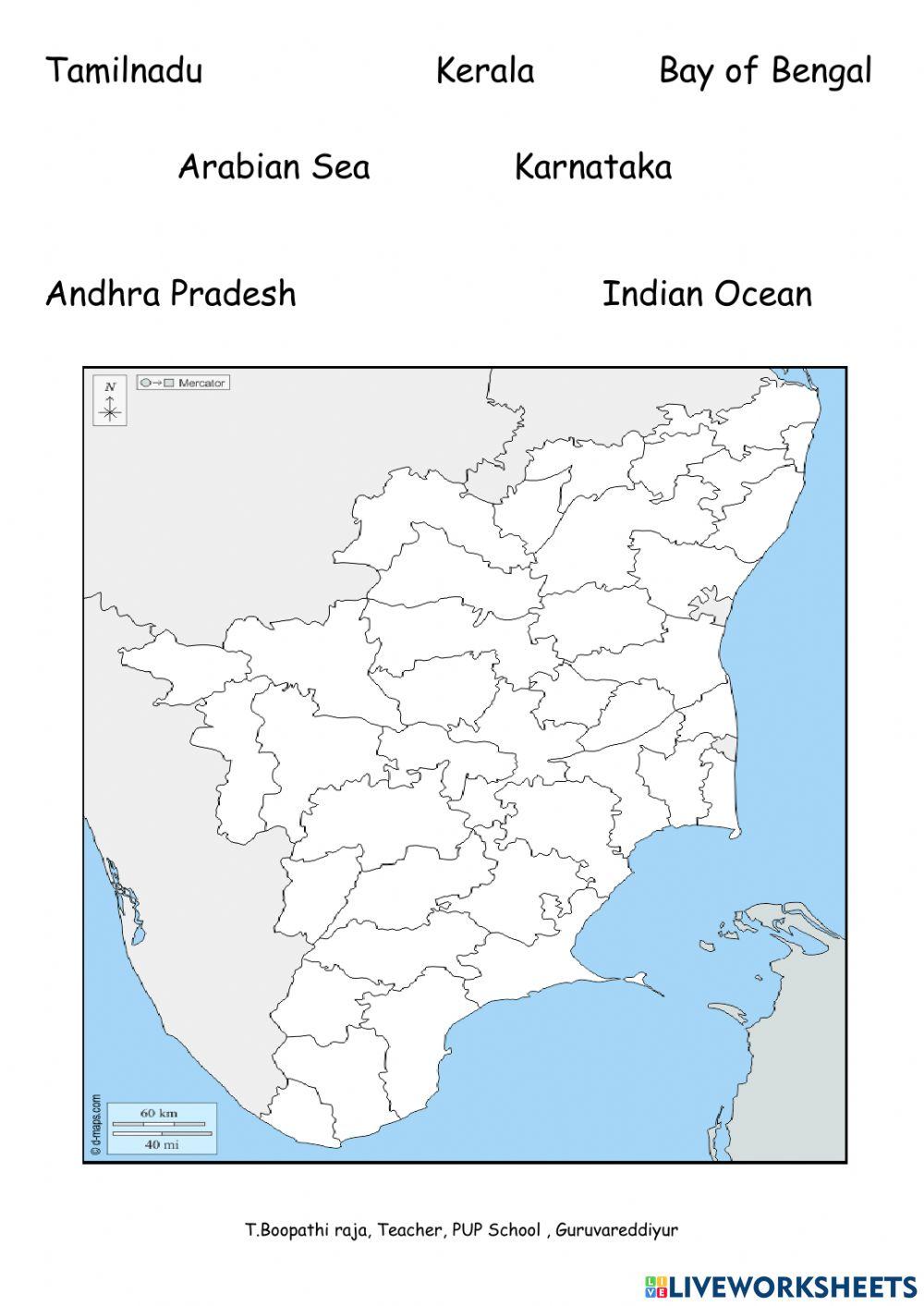 Tamilnadu and its neighbours