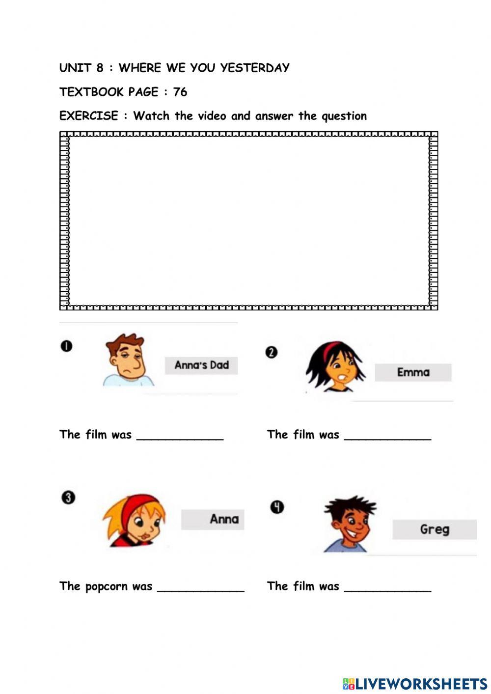 Year 3 : where were you yesterday