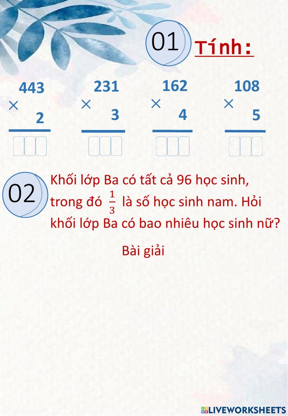 Phiếu ôn tập tuần 11
