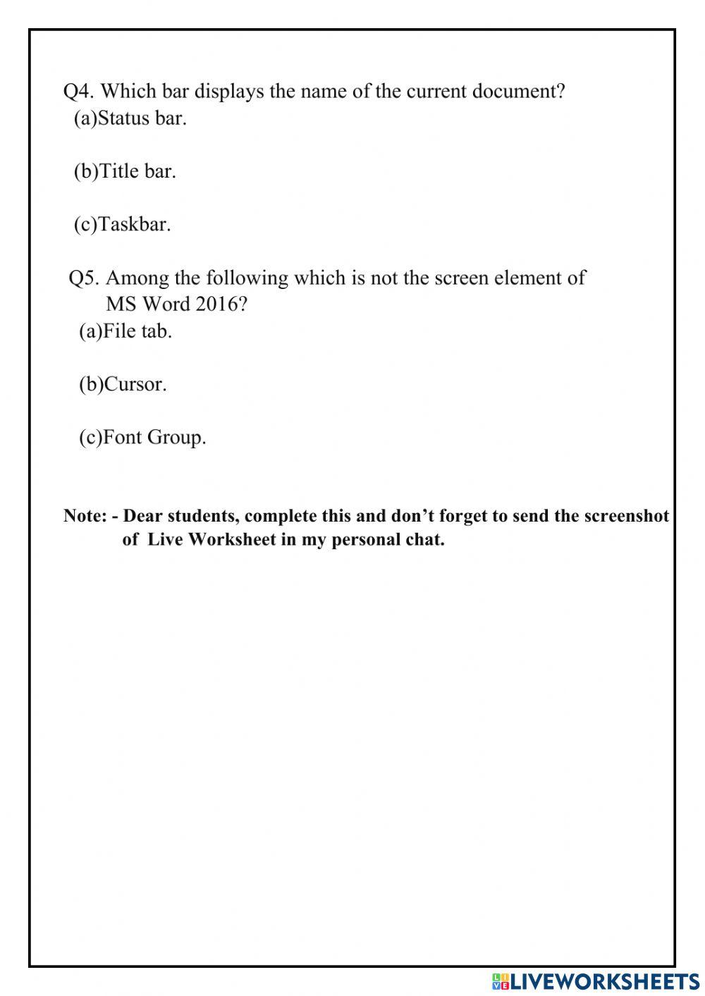 Class 3 Live WS Part 1 (13-17Dec)