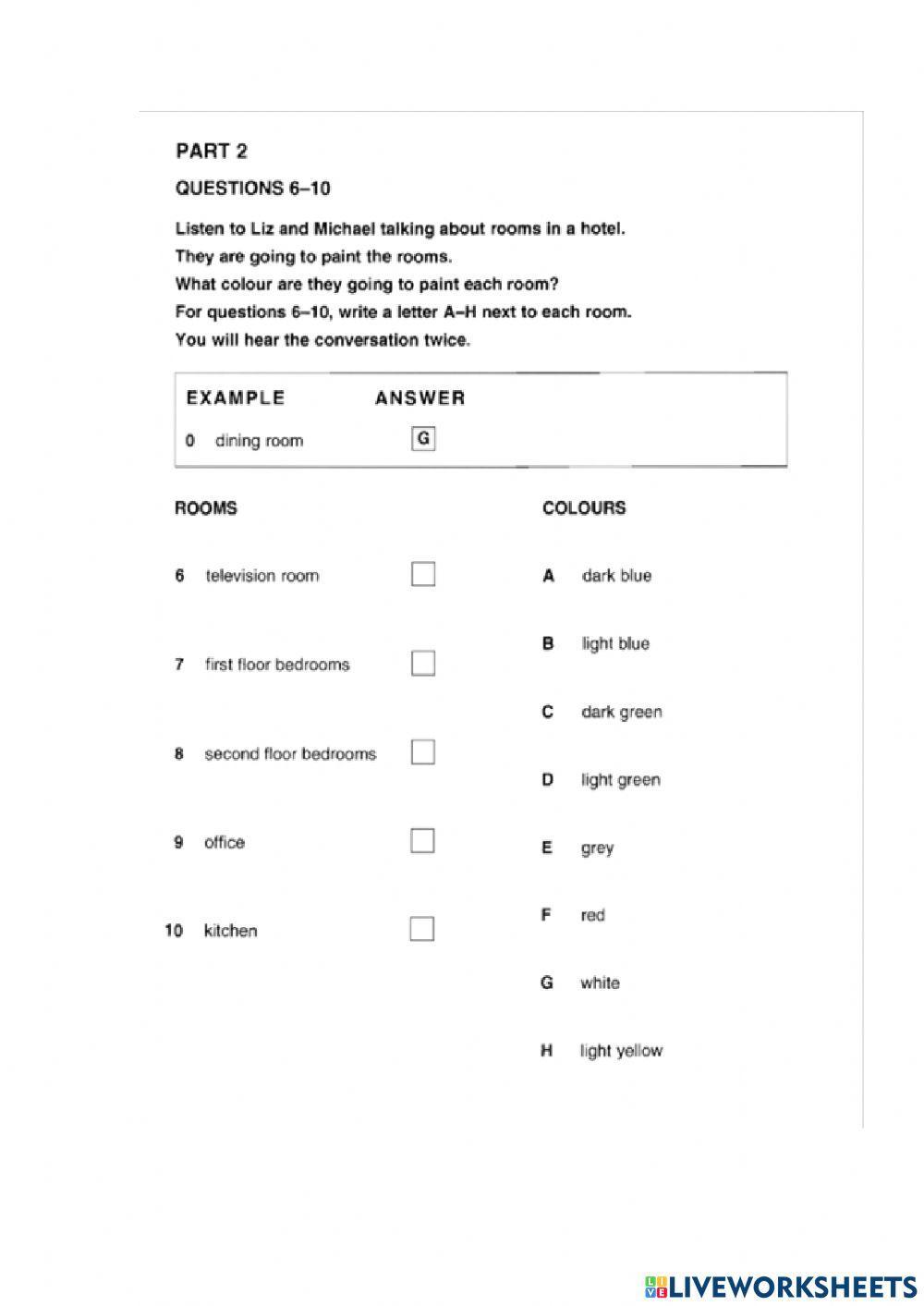 Key English Listening Test 2 Cup 1