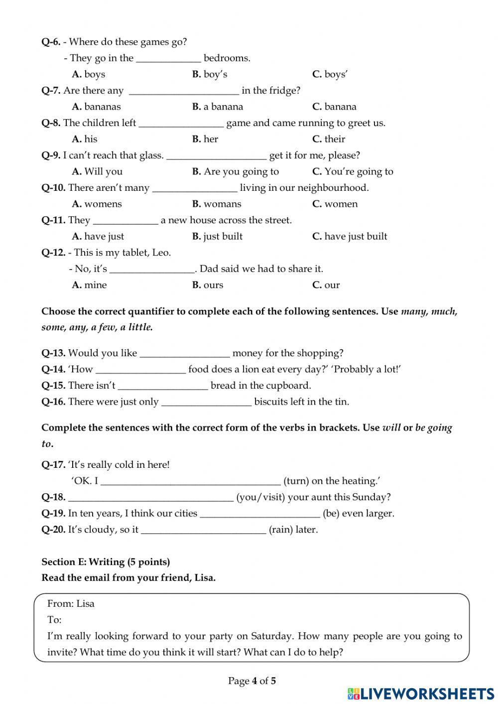 Practice test end term 1