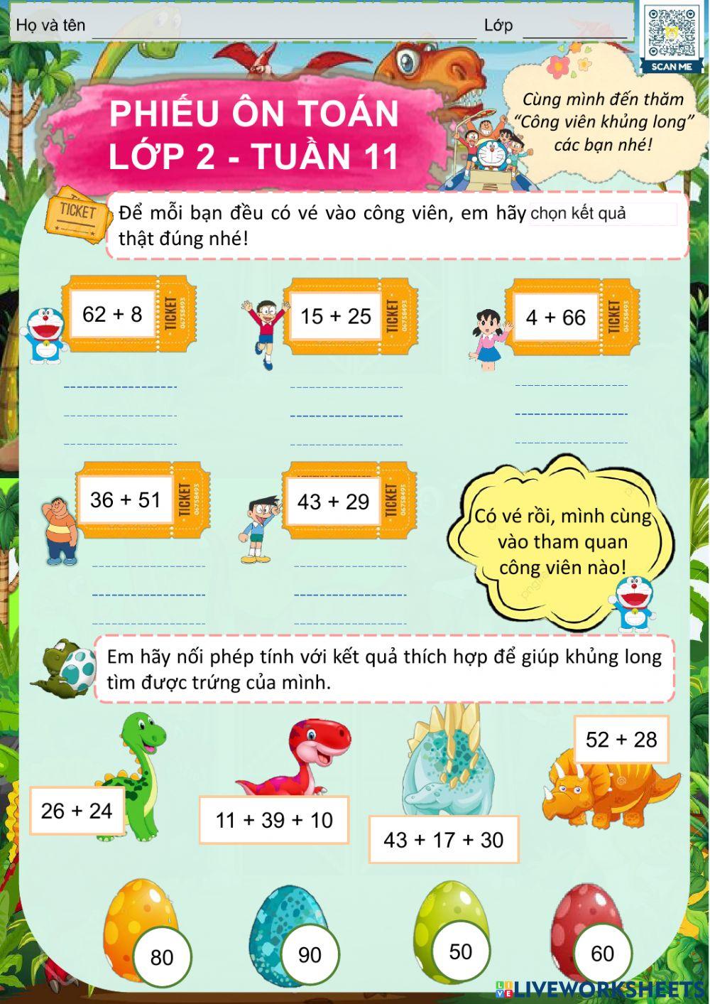 Ôn tập toán tuần 11