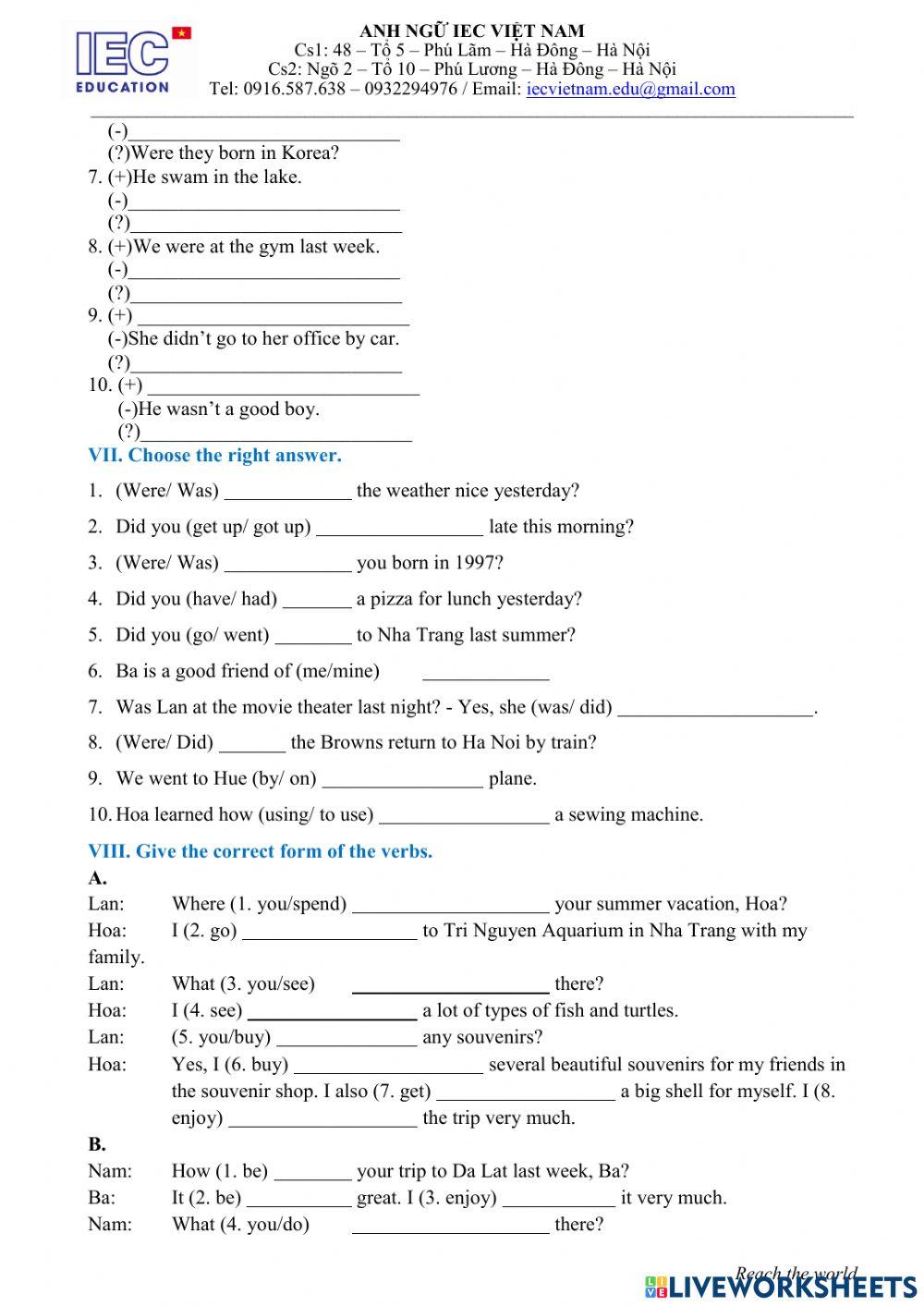 Unit 8 : Grade 6 : Sports And Games