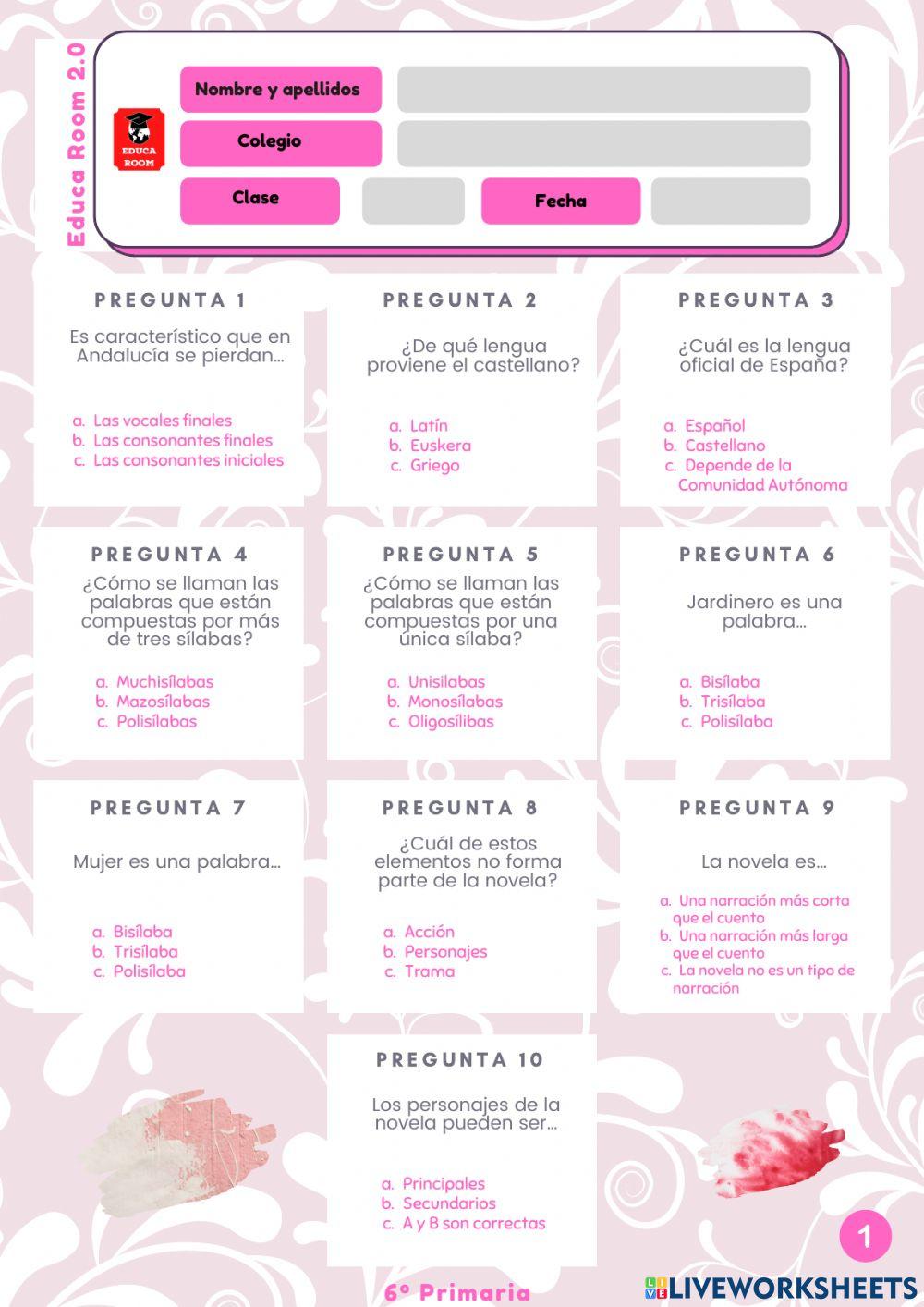 6º ud1 cuestionario 2 lengua