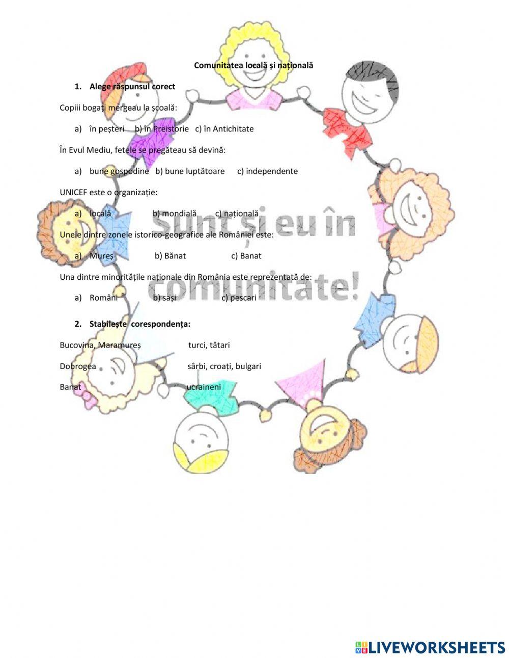 Comunitatea locală și natională