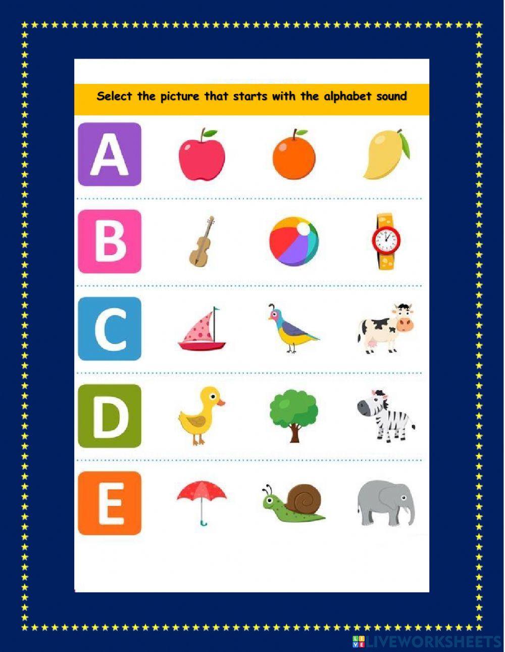 Beginning sound ABC