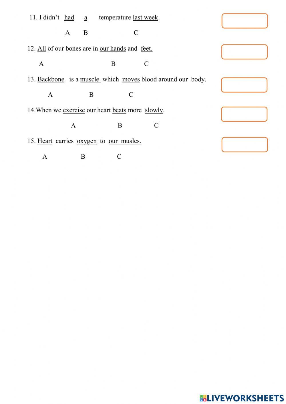 Correct the mistalke