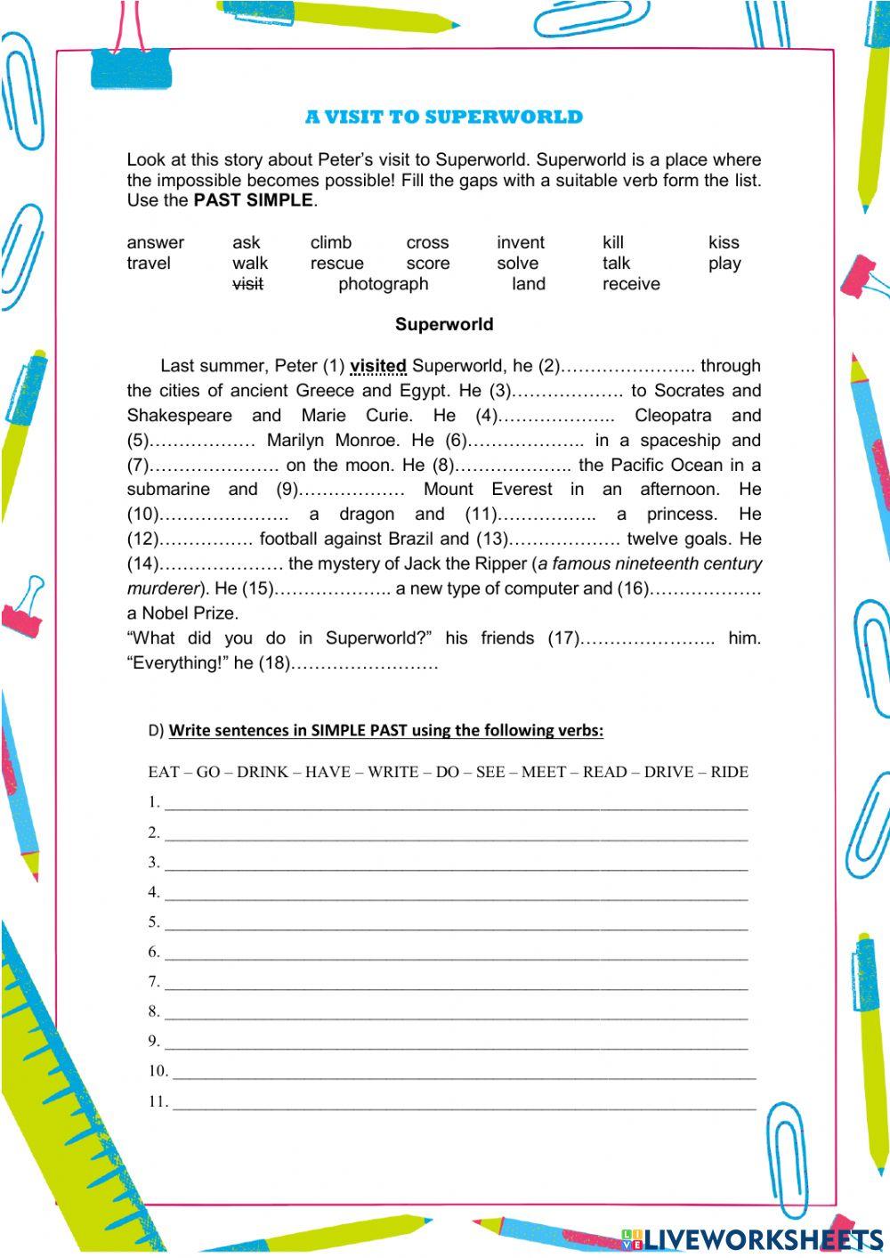 Past Simple and Continuous Review