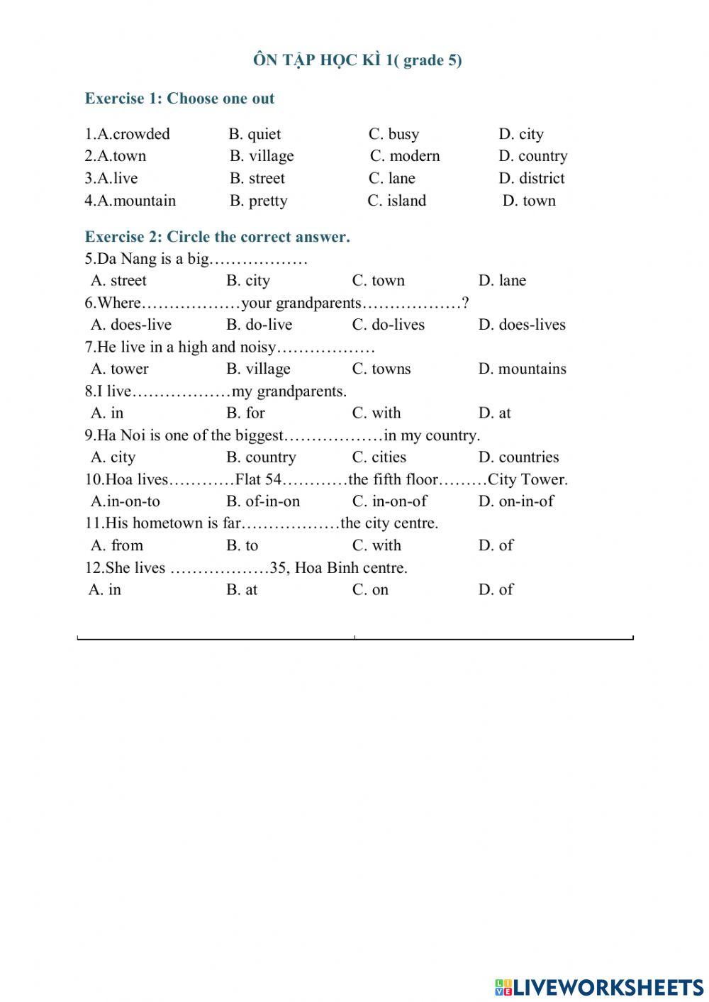 Review the first term