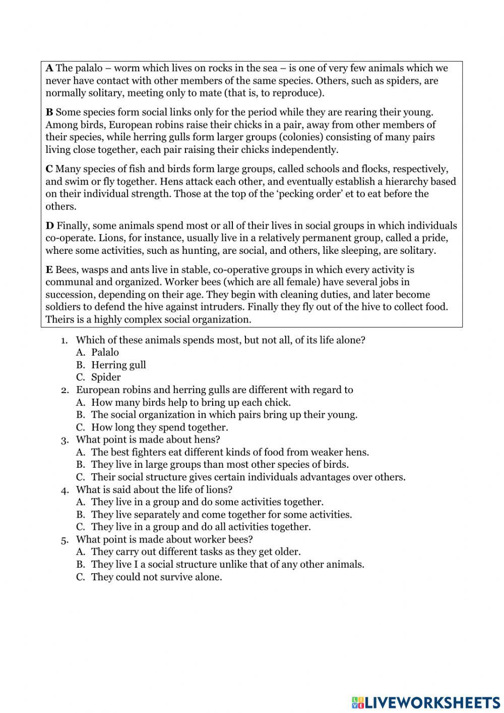 Mindset IELTS 2 - Homework Unit 2 - Reading