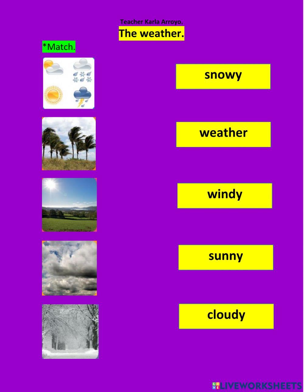 1°weather words