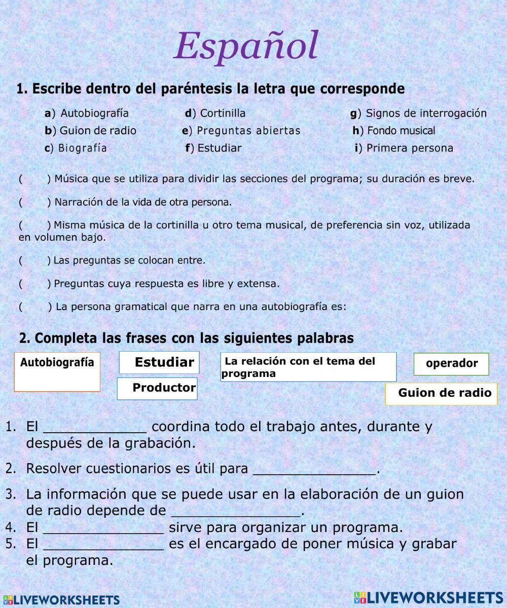 Evaluación primer Bloque